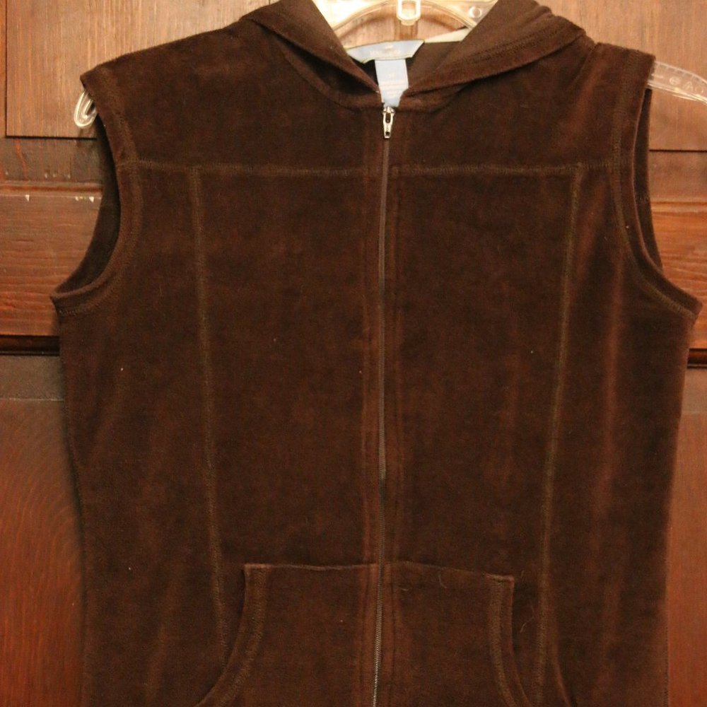 Horny Toad Brown Velvet Vest (read below)